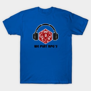 We Play RPGs Logo T-Shirt